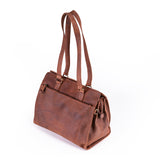 Leather Handbag Fennel