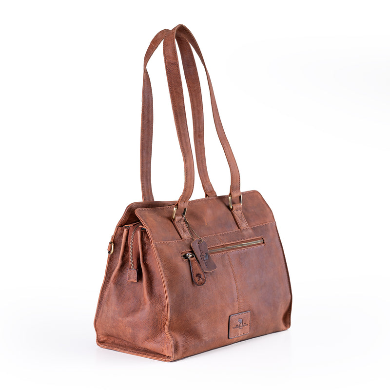 Leather Handbag Fennel