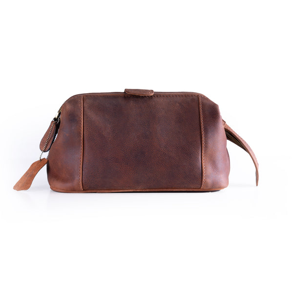 Leather Travel Toiletry Bag Manchester