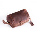 Leather Travel Toiletry Bag